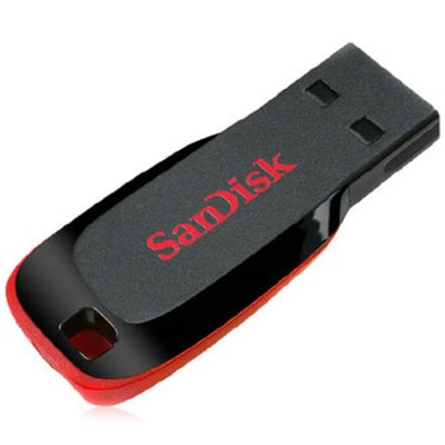 闪迪（SanDisk） 酷刃（CZ50） 64GB U盘 黑红【真快乐自营，品质保证】