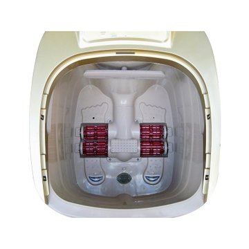 佳朗（GarLand）足浴盆GL-6368（双旋钮设计，温度可调、数码显示、冲浪加热，振动按摩，电动滚轮按摩，喷淋足疗，七彩炫灯，气泡冲击）