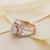 先恩尼 18K玫瑰金 钻石戒指 钻石女戒 结婚钻戒 戒指 HFA81 美伦美奂第5张高清大图
