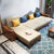皮耐迪 胡桃木实木沙发组合 现代简约新中式家具实木布艺沙发 客厅(电视柜)第2张高清大图