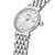 美度（MIDO）手表女士手表 都瑞系列时尚超薄女表(银壳白面银钢带)第4张高清大图