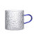日式玻璃小茶杯耐热家用锤纹功夫茶具套装透明杯子加厚带把品茗杯(小把杯6个装-透明把（100ml） 默认版本)第5张高清大图