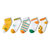 帕兰朵5双装儿童袜男童舒适透气纯棉品质卡通黄绿色系 WZ-22104(WZ-22104（吸汗透气5双装） M（3-5岁脚长15-18cm）)第7张高清大图